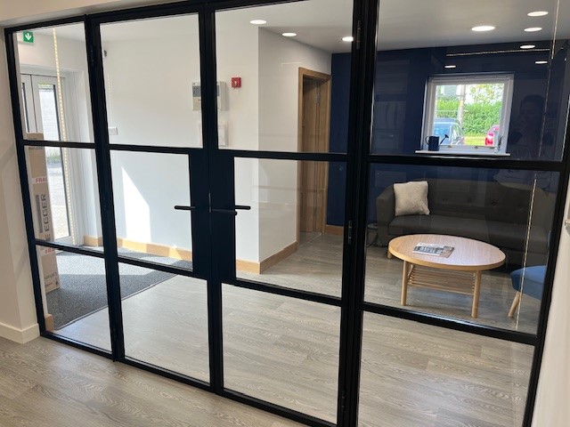 black internal door